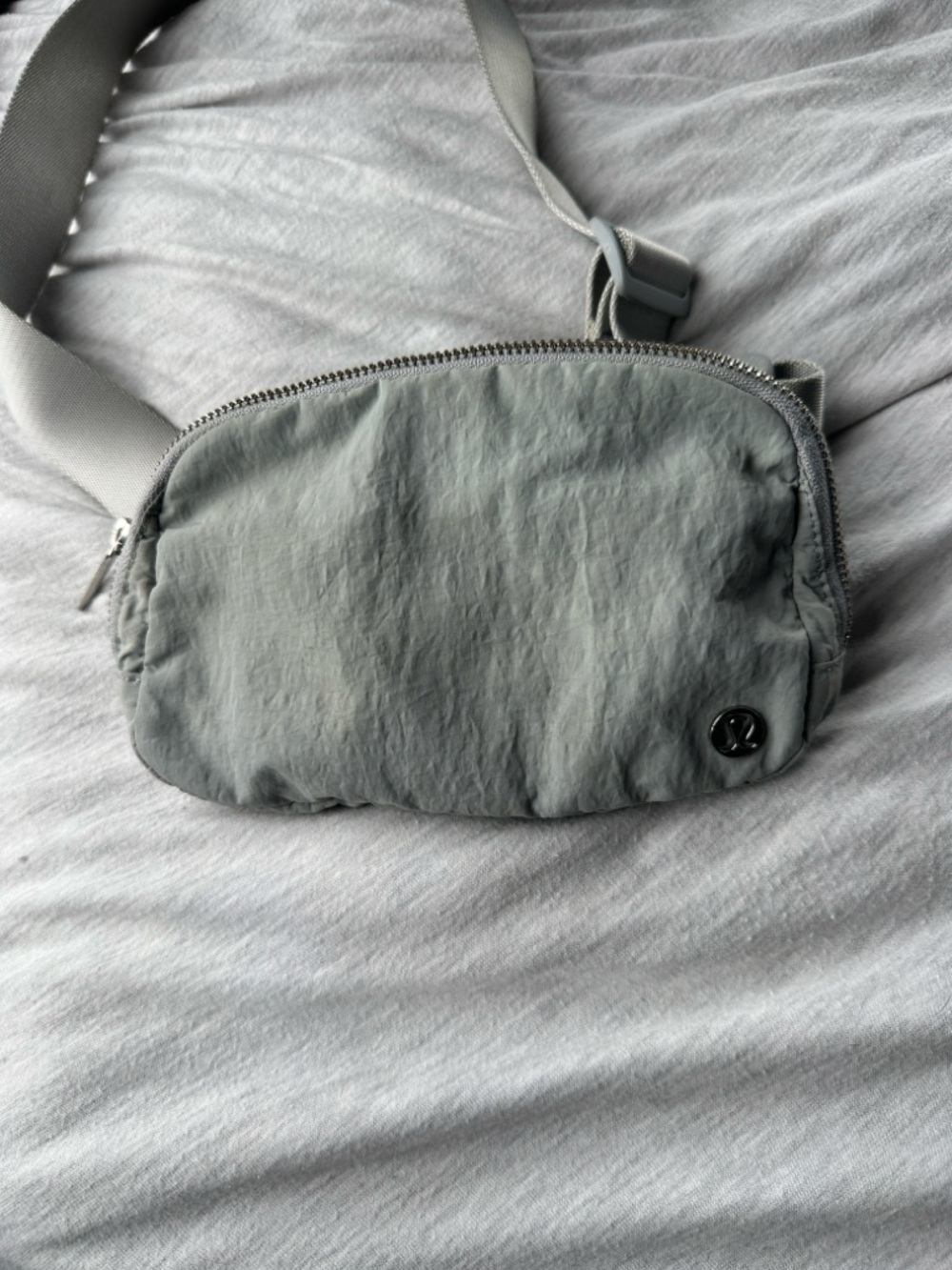 lululemon athletica Light Gray Crossbody Sling Bag